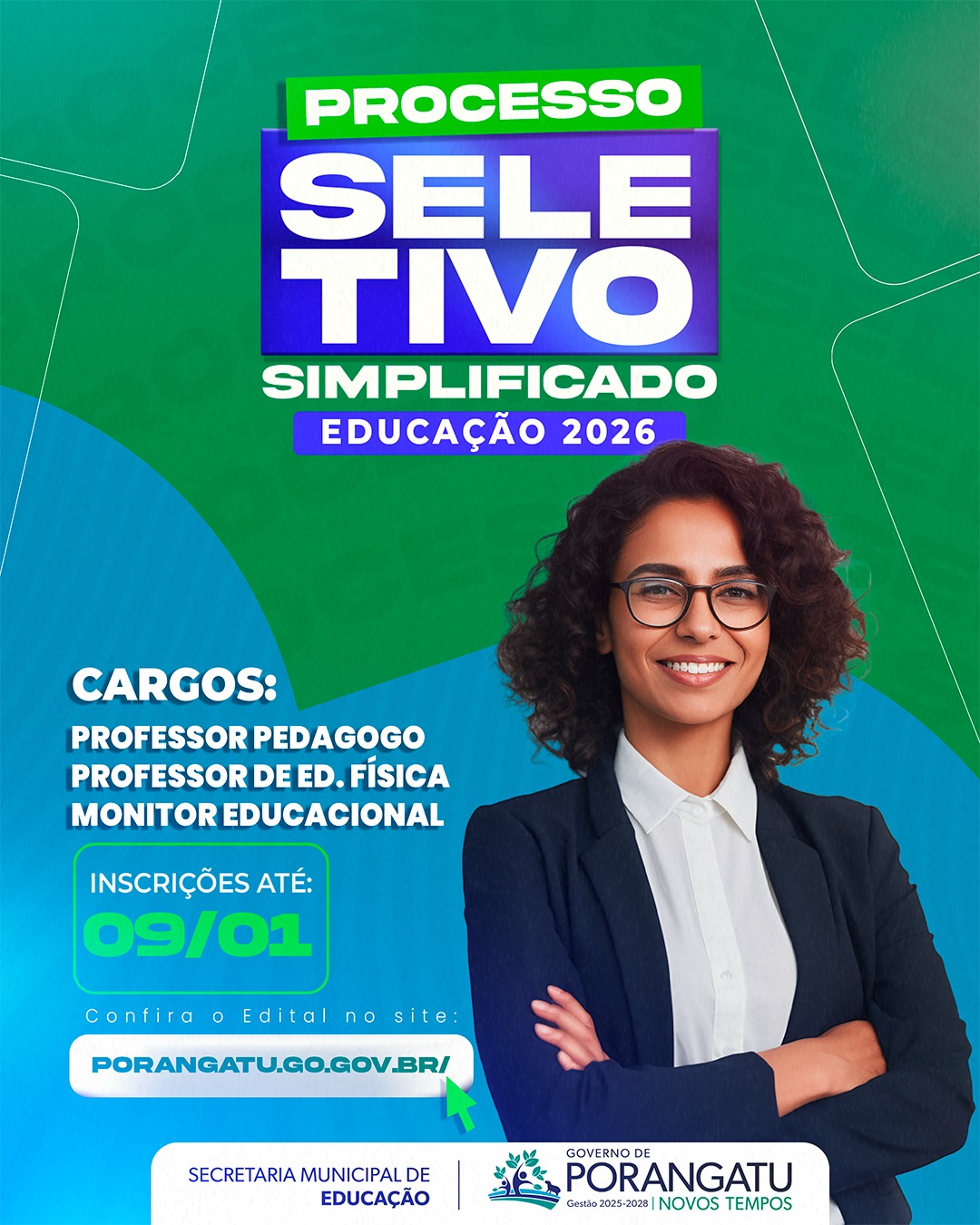 PREFEITURA ABRE PROCESSO SELETIVO DA EDUCAÇÃO 2026